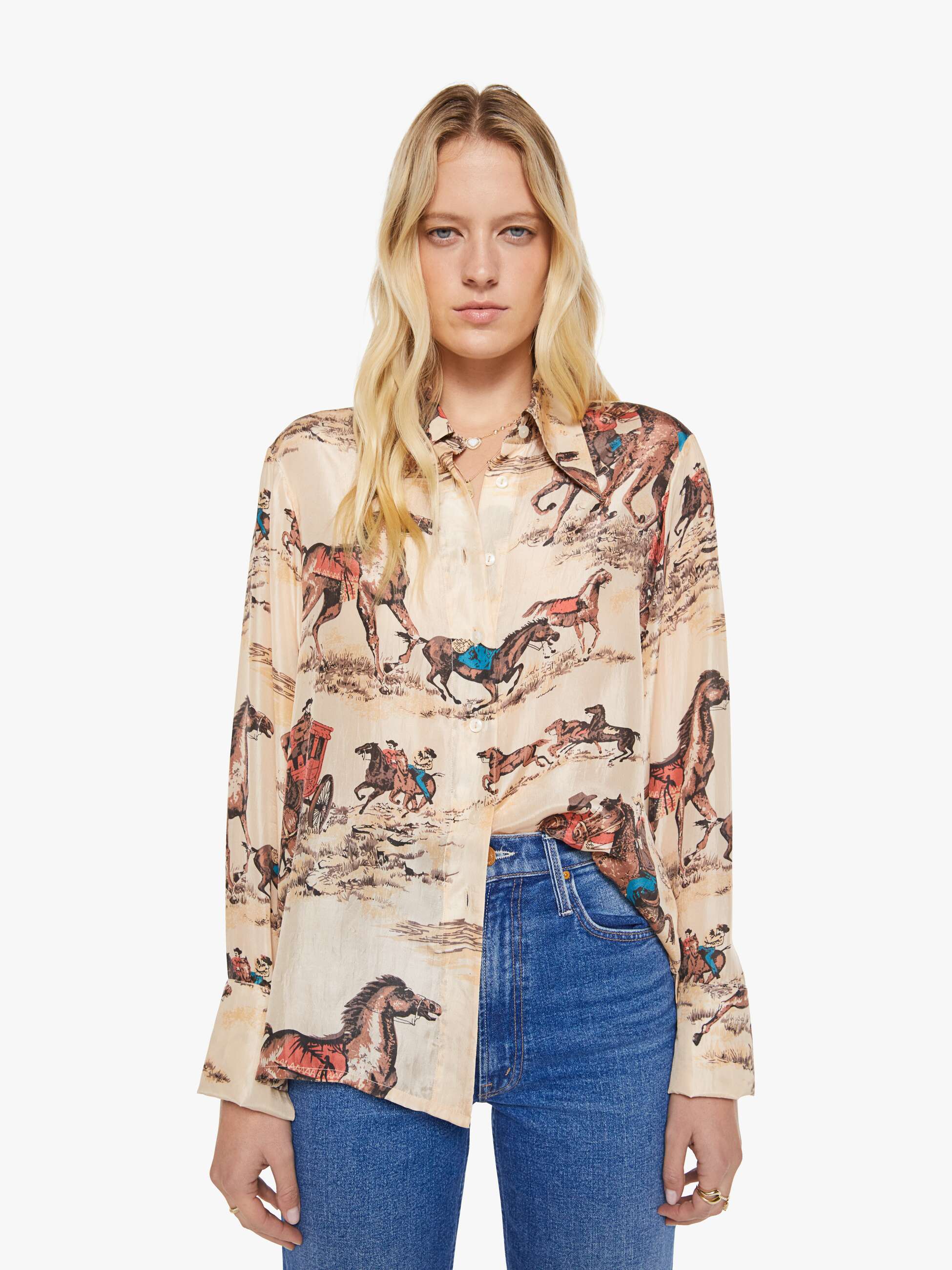 Women Alix Of Bohemia Dana Shirt | Mother Denim CANYON COWBOY