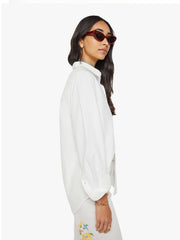Women THE BESTIE OFFICE HOURS MERCI | Mother Denim White