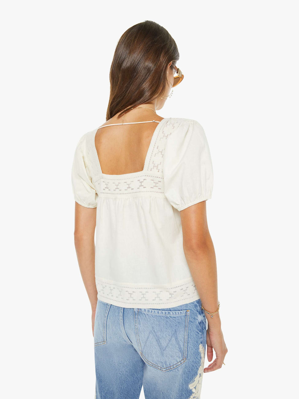 Women The Memory Lane Puff Sleeve | Mother Denim Early Bird