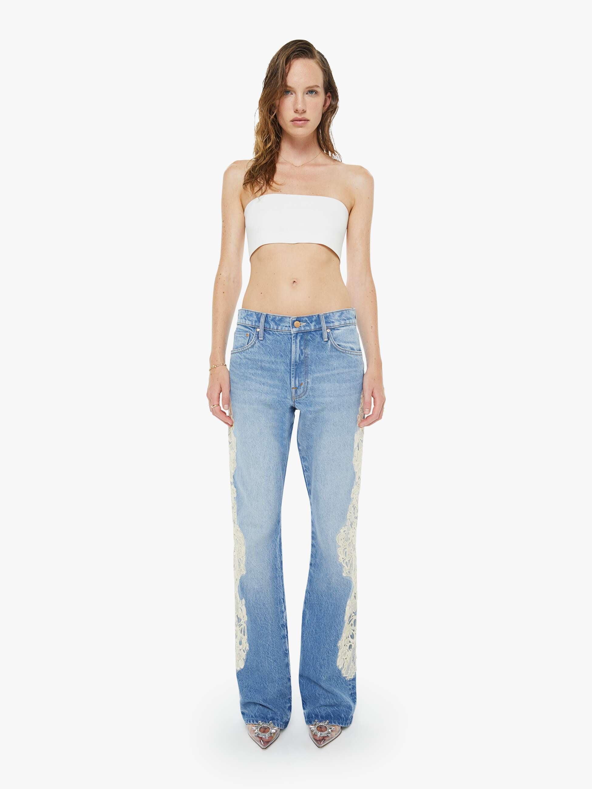 Women The Memory Lane Puff Sleeve | Mother Denim Early Bird