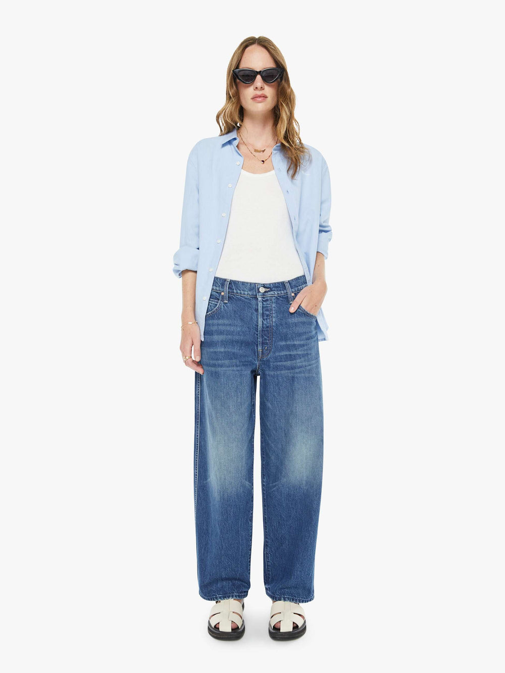 Women The L/S Huddle | Mother Denim Going The Distance