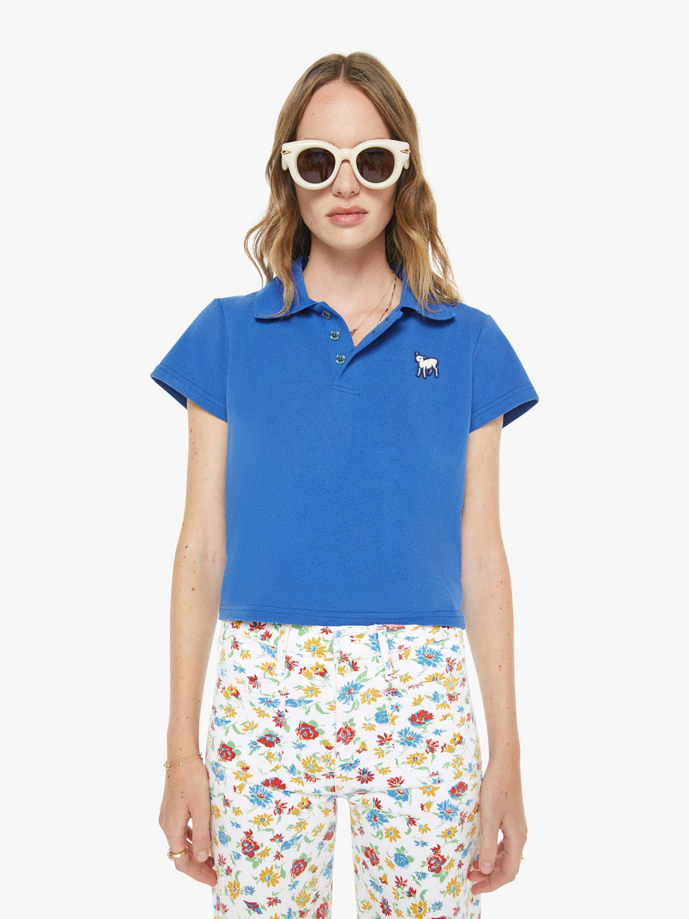 Women The Lil Match | Mother Denim French Blue