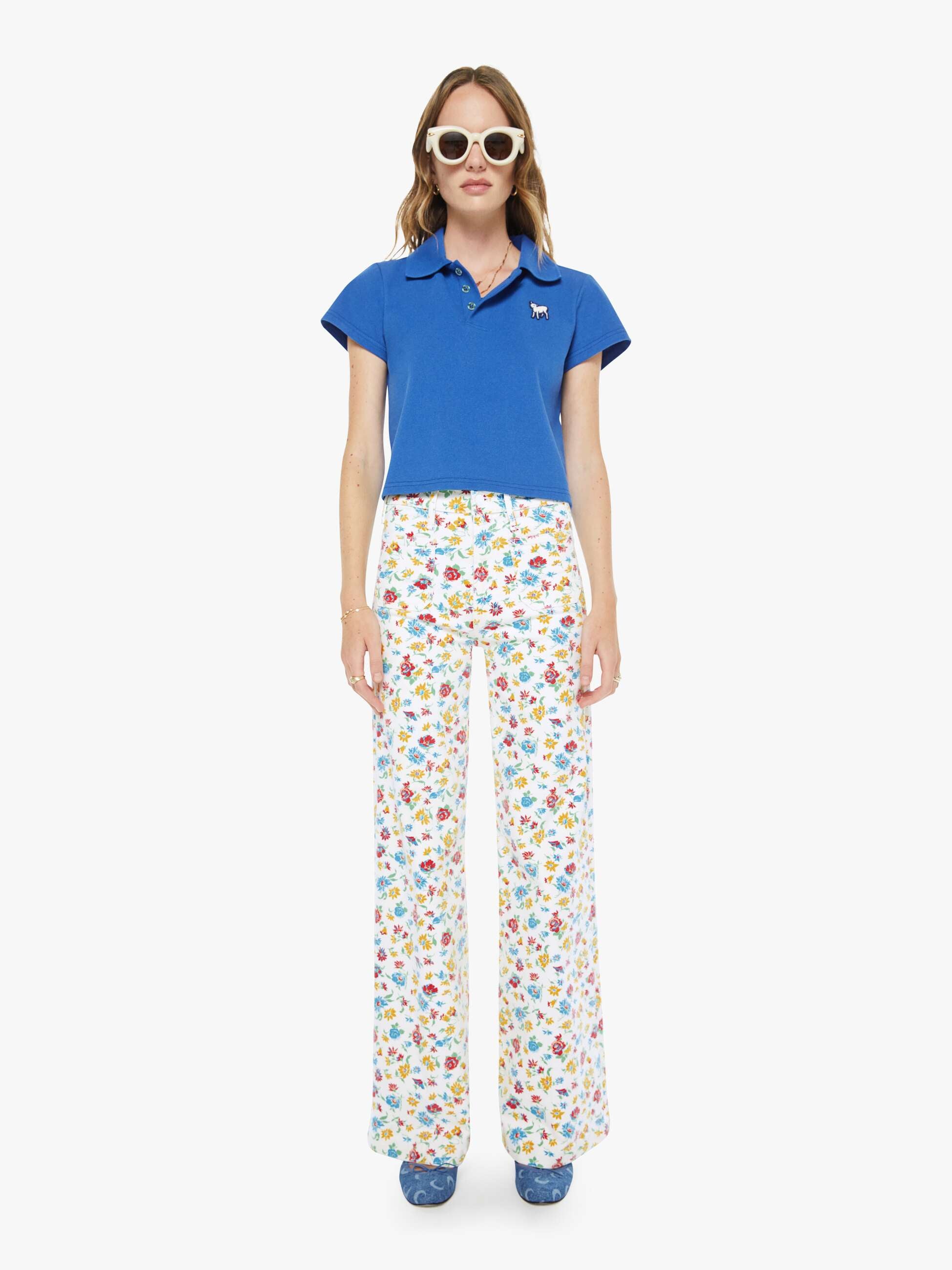 Women The Lil Match | Mother Denim French Blue