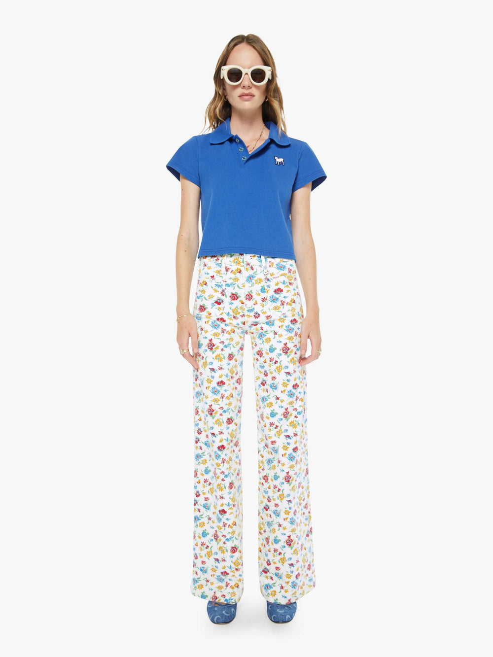 Women The Lil Match | Mother Denim French Blue