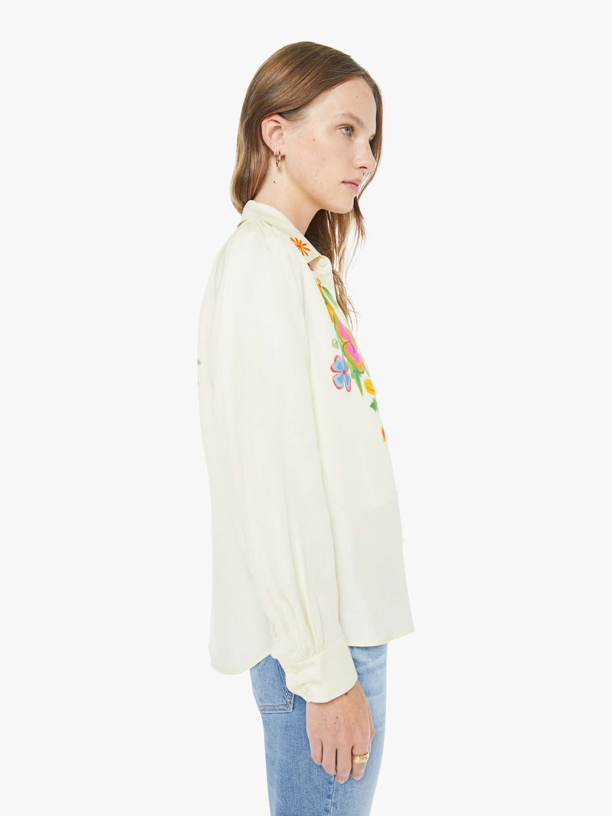 Women The Gathered Honey | Mother Denim Mystical Garden
