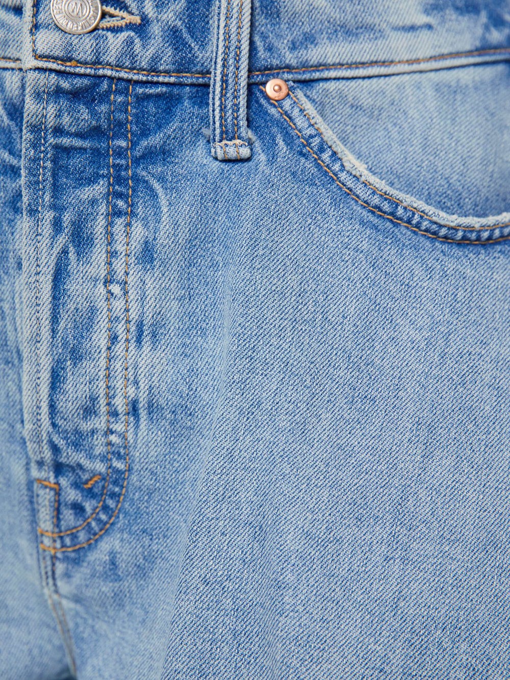 Women The Flutter Short Fray | Mother Denim Blue (Medium)