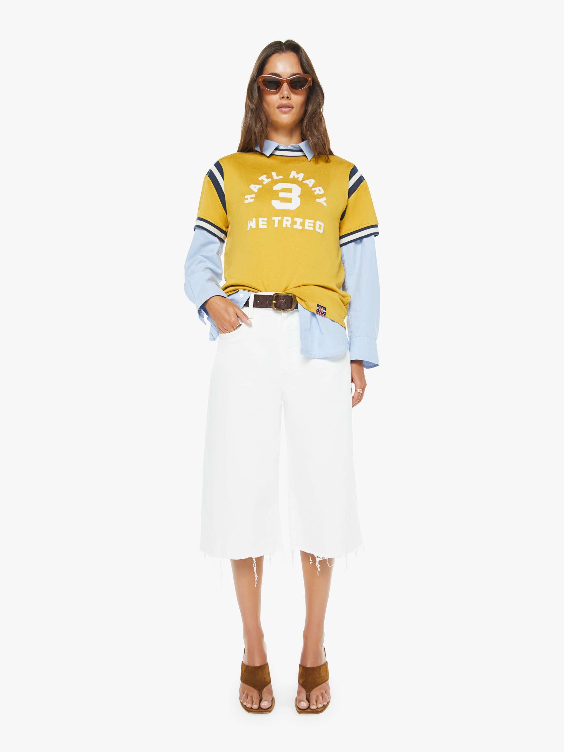 Women The Whole Lot Zip Twist Fray | Mother Denim Totally Innocent