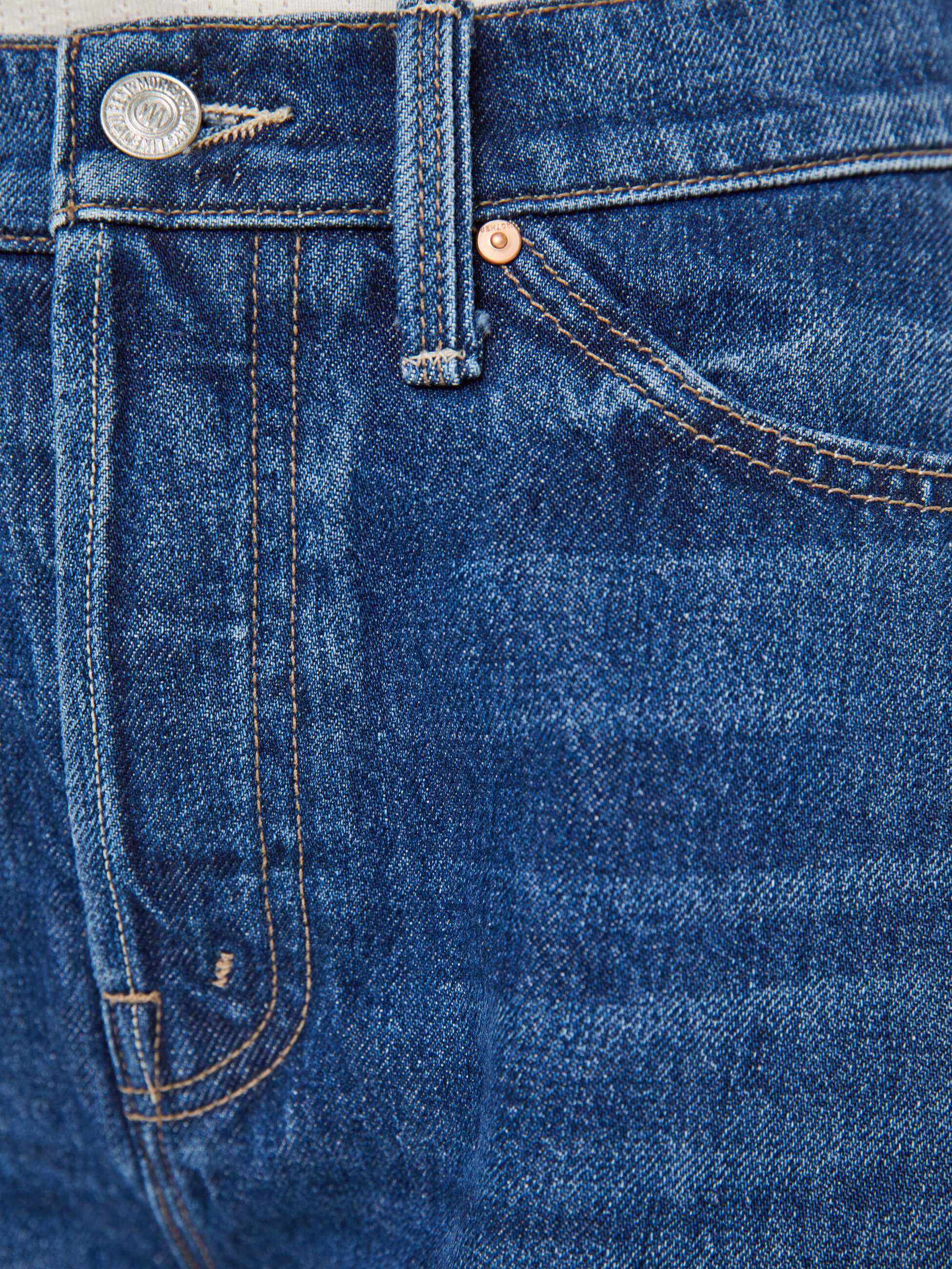 Women The Flutter Short Fray | Mother Denim Blue (Dark)