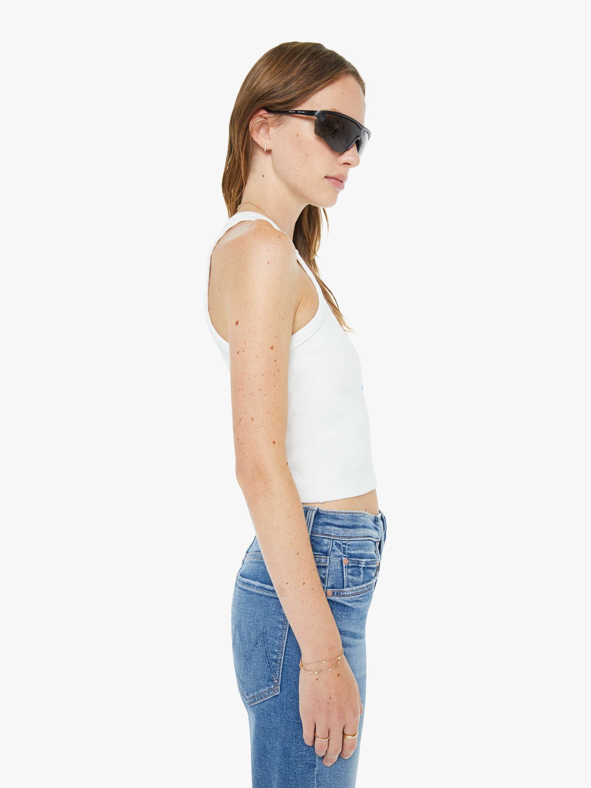 Women High Waisted Rider Bermuda Short Fray | Mother Denim Float My Boat