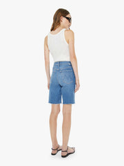 Women High Waisted Rider Bermuda Short Fray | Mother Denim Float My Boat