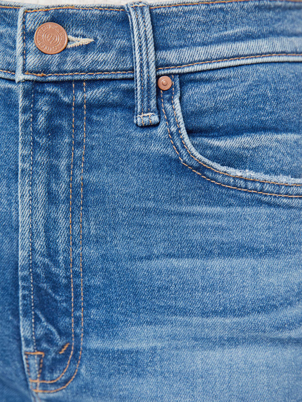 Women High Waisted Rider Bermuda Short Fray | Mother Denim Float My Boat