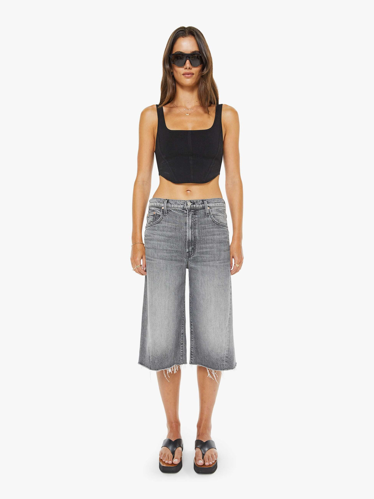 Women The Whole Lot Zip Twist Fray | Mother Denim Bait And Switch