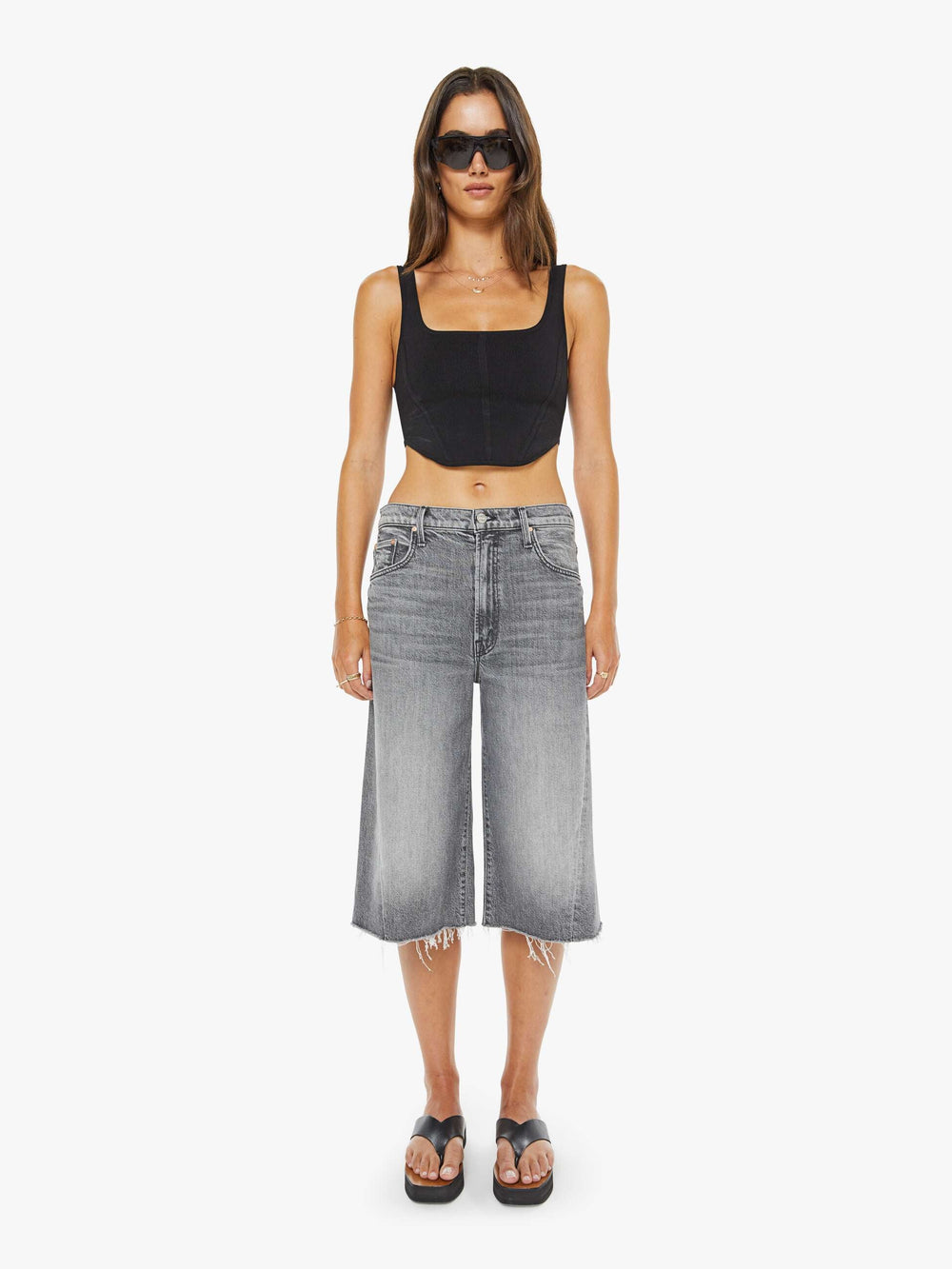 Women The Whole Lot Zip Twist Fray | Mother Denim Bait And Switch