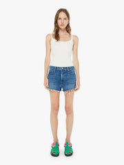 Women The Dodger Short Short Fray | Mother Denim Green Thumb