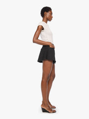 Women The Flutter Short Fray | Mother Denim Black