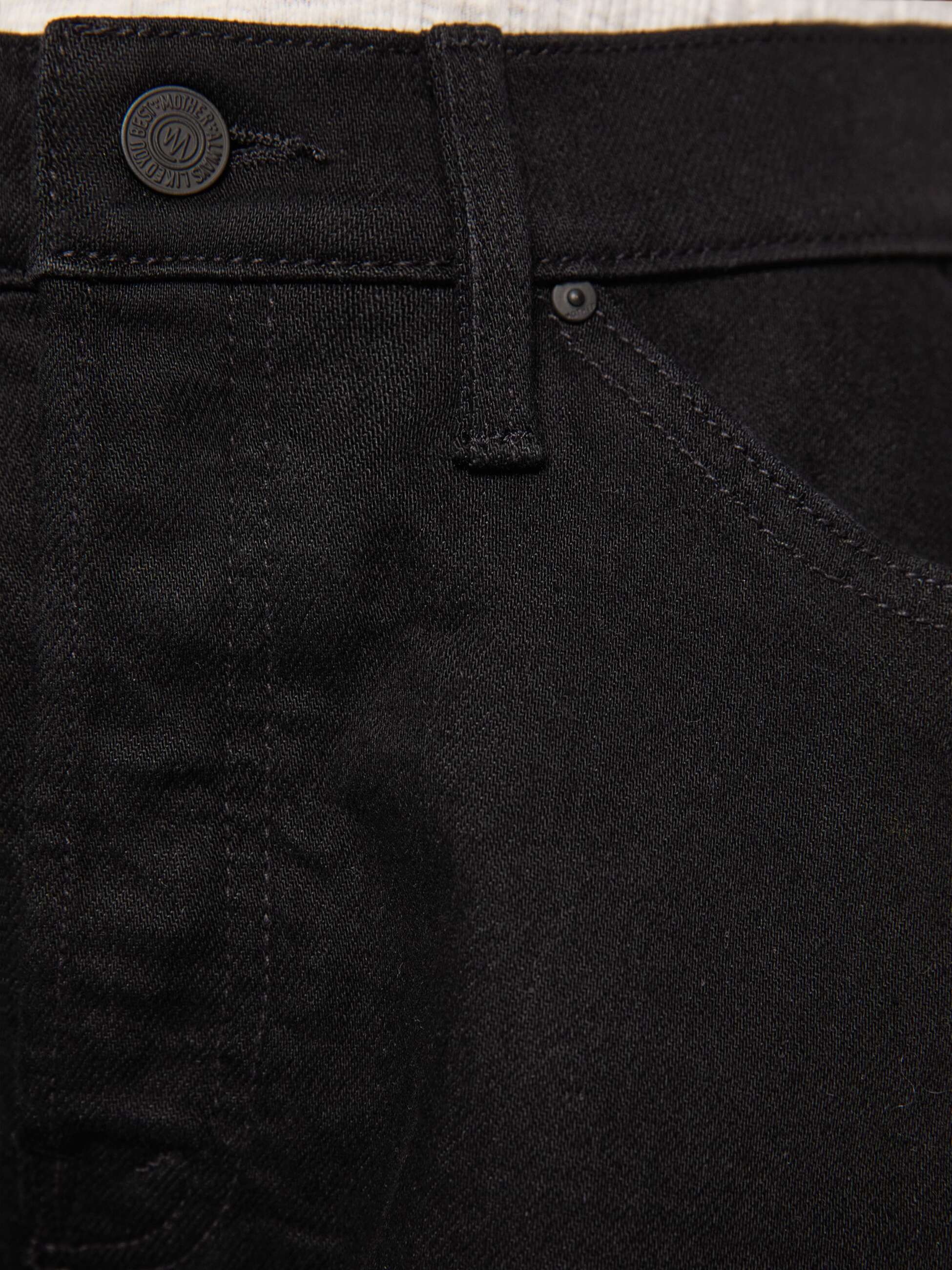 Women The Flutter Short Fray | Mother Denim Black
