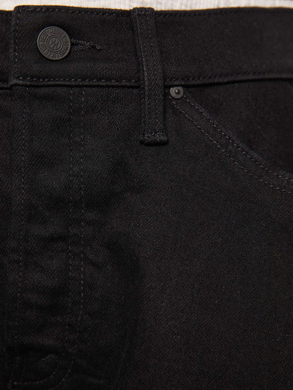 Women The Flutter Short Fray | Mother Denim Black