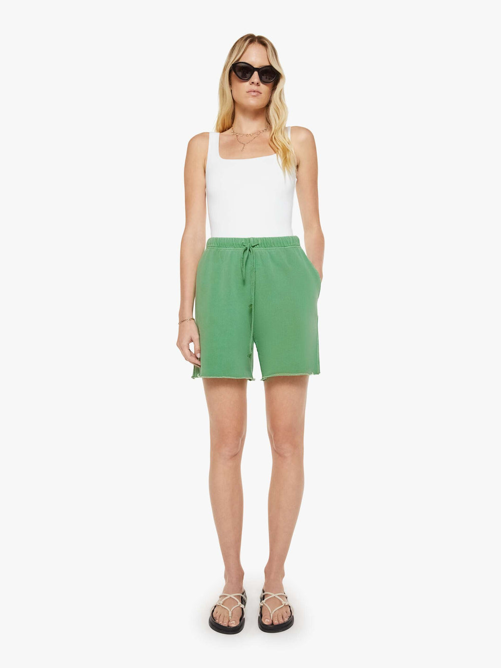 Women XiRENA Rocco Sweatshort | Mother Denim ALOE GREEN