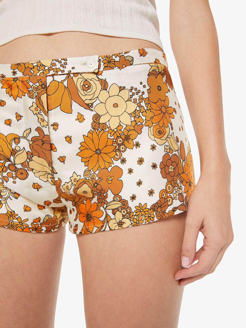 Women La Prestic Ouiston Boop Shorts | Mother Denim FLOWER POWER