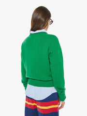 Women The Logo Jumper | Mother Denim Green