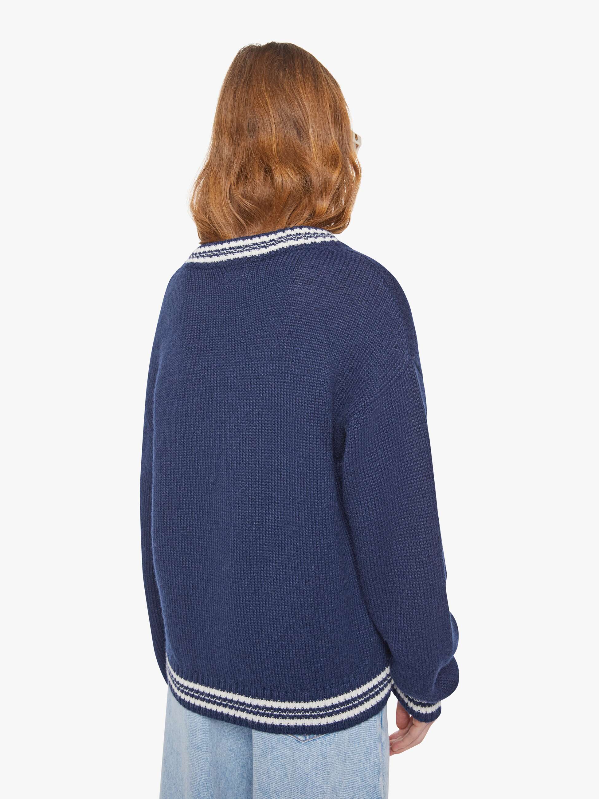 Women The Oversized Jumper | Mother Denim Blue (Navy)