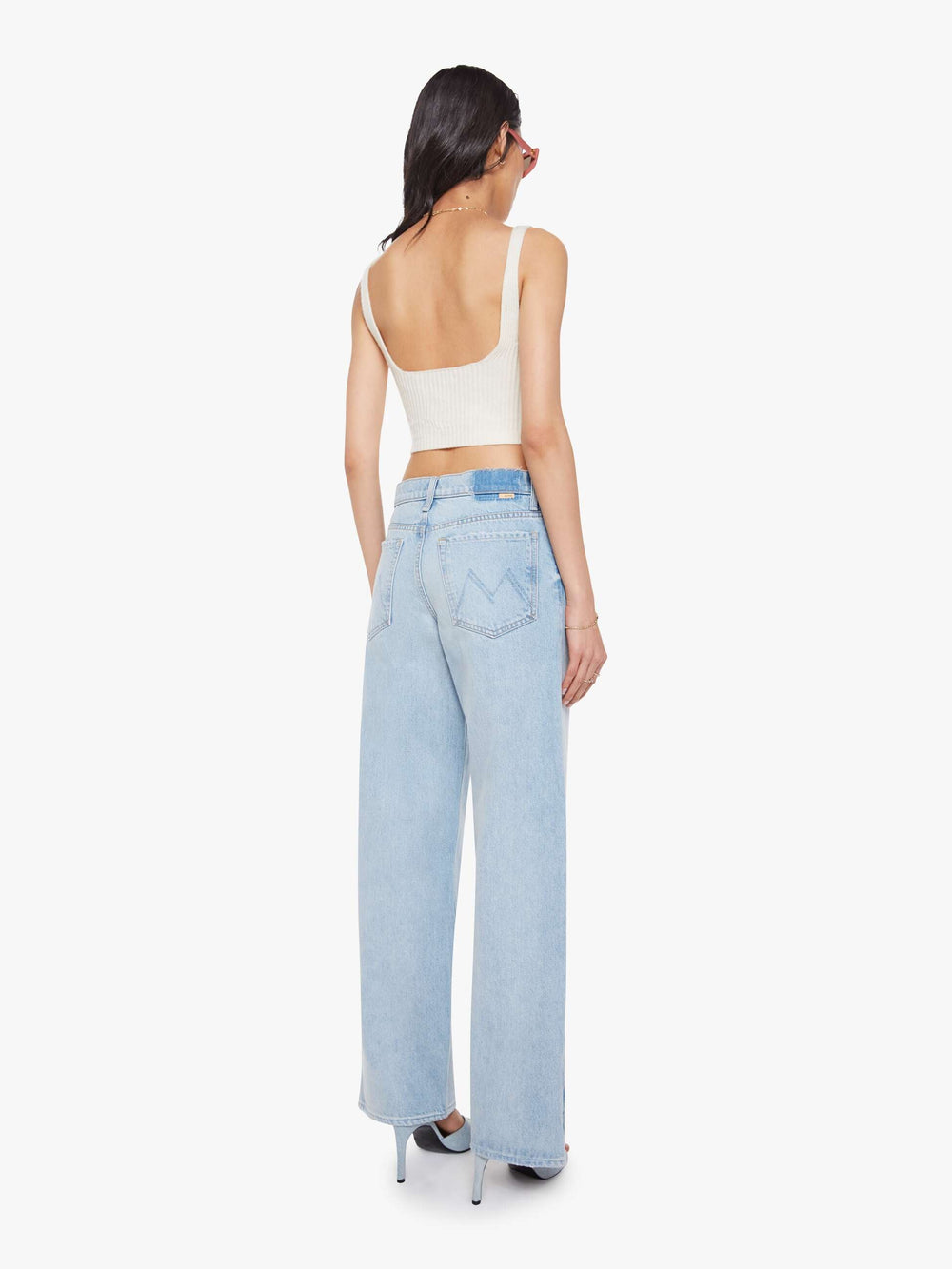 Women The Crop Jumper | Mother Denim Blurred Lines