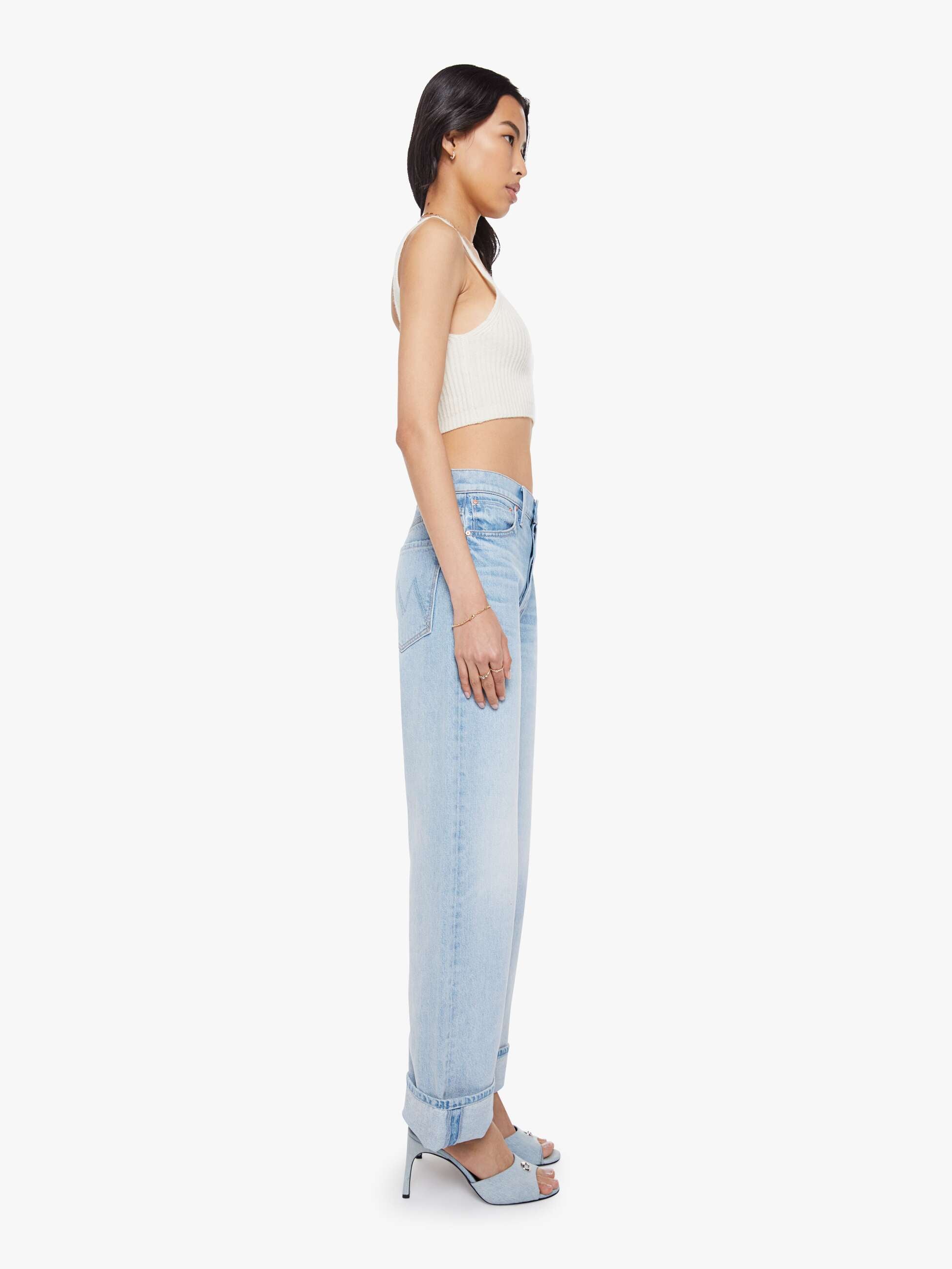 Women The Crop Jumper | Mother Denim Blurred Lines