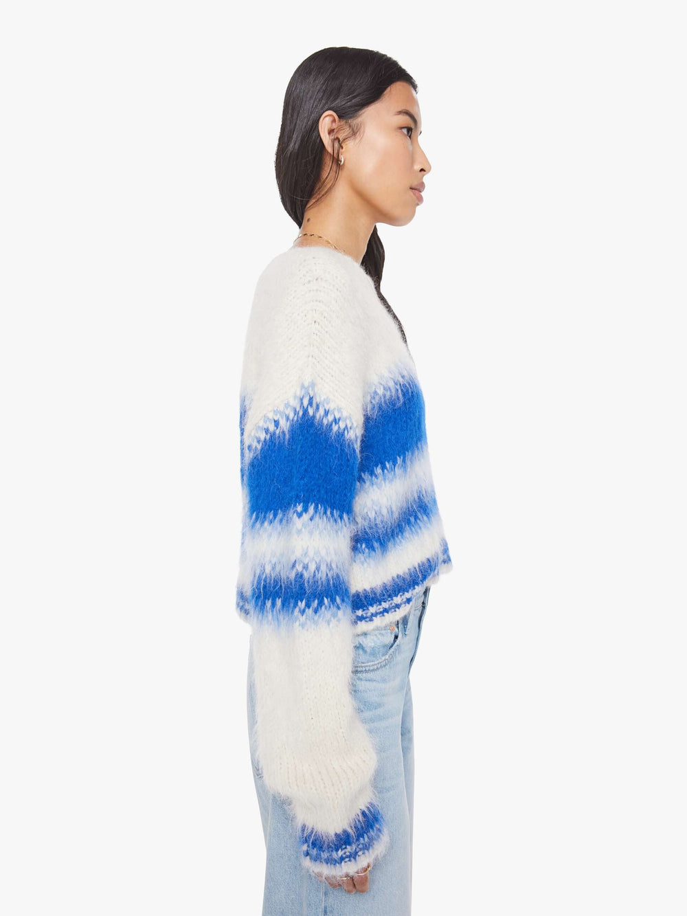 Women The Crop Jumper | Mother Denim Blurred Lines