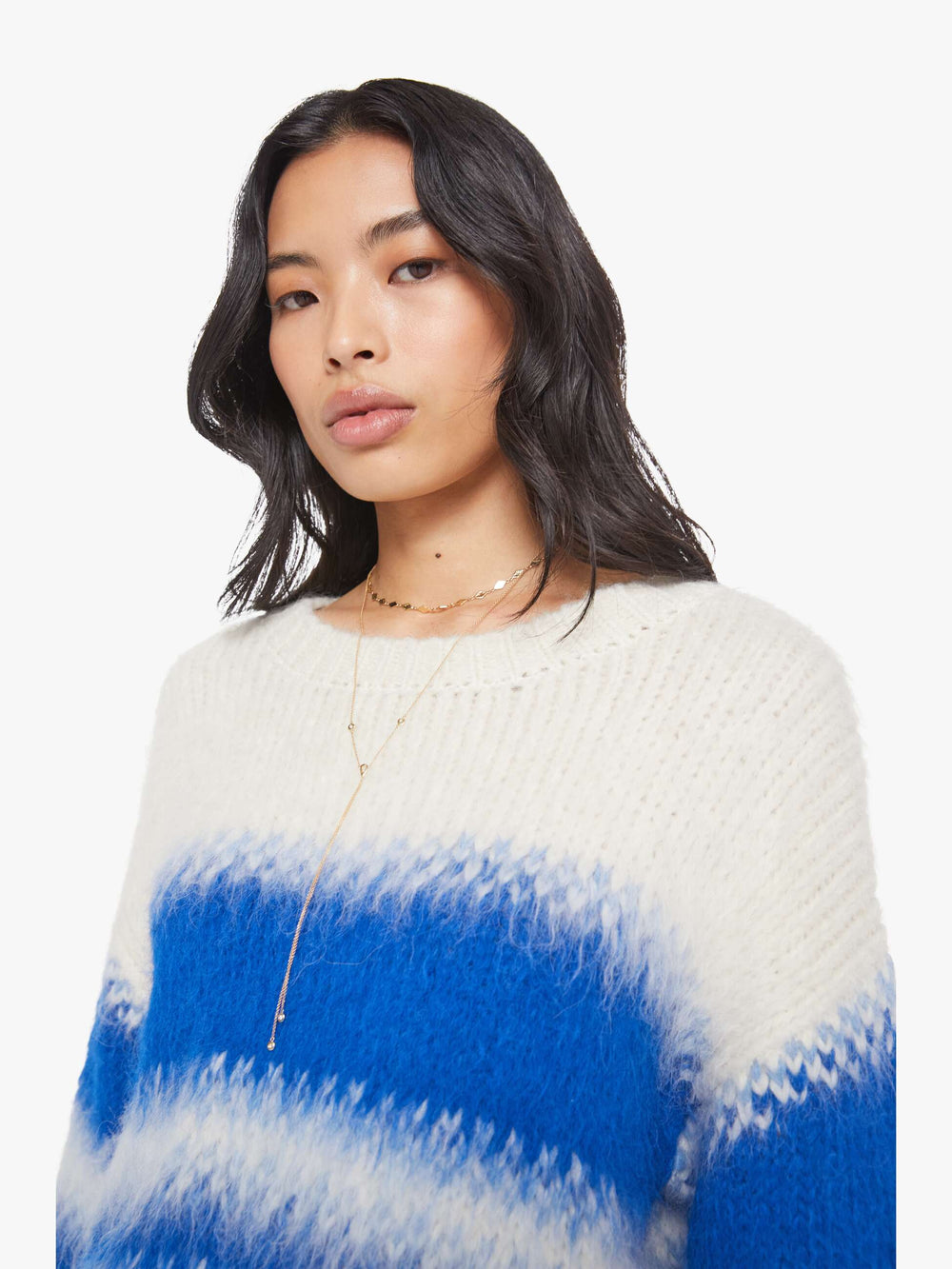Women The Crop Jumper | Mother Denim Blurred Lines