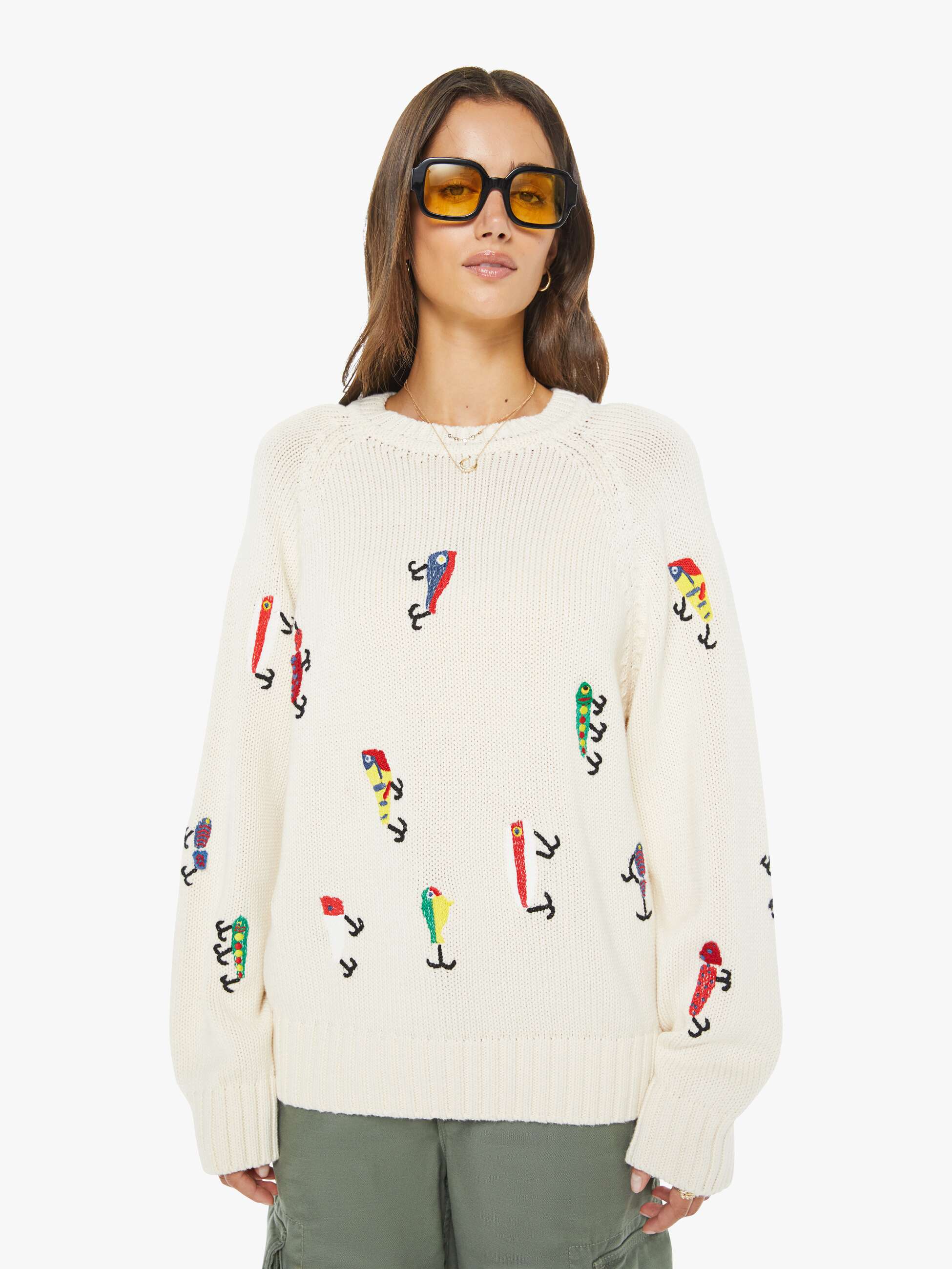 Women The Raglan Pullover | Mother Denim Catch Of The Day