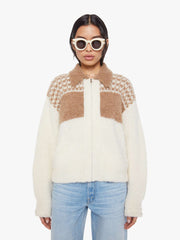 Women The Zip Raquette Cardigan | Mother Denim Fluff Back