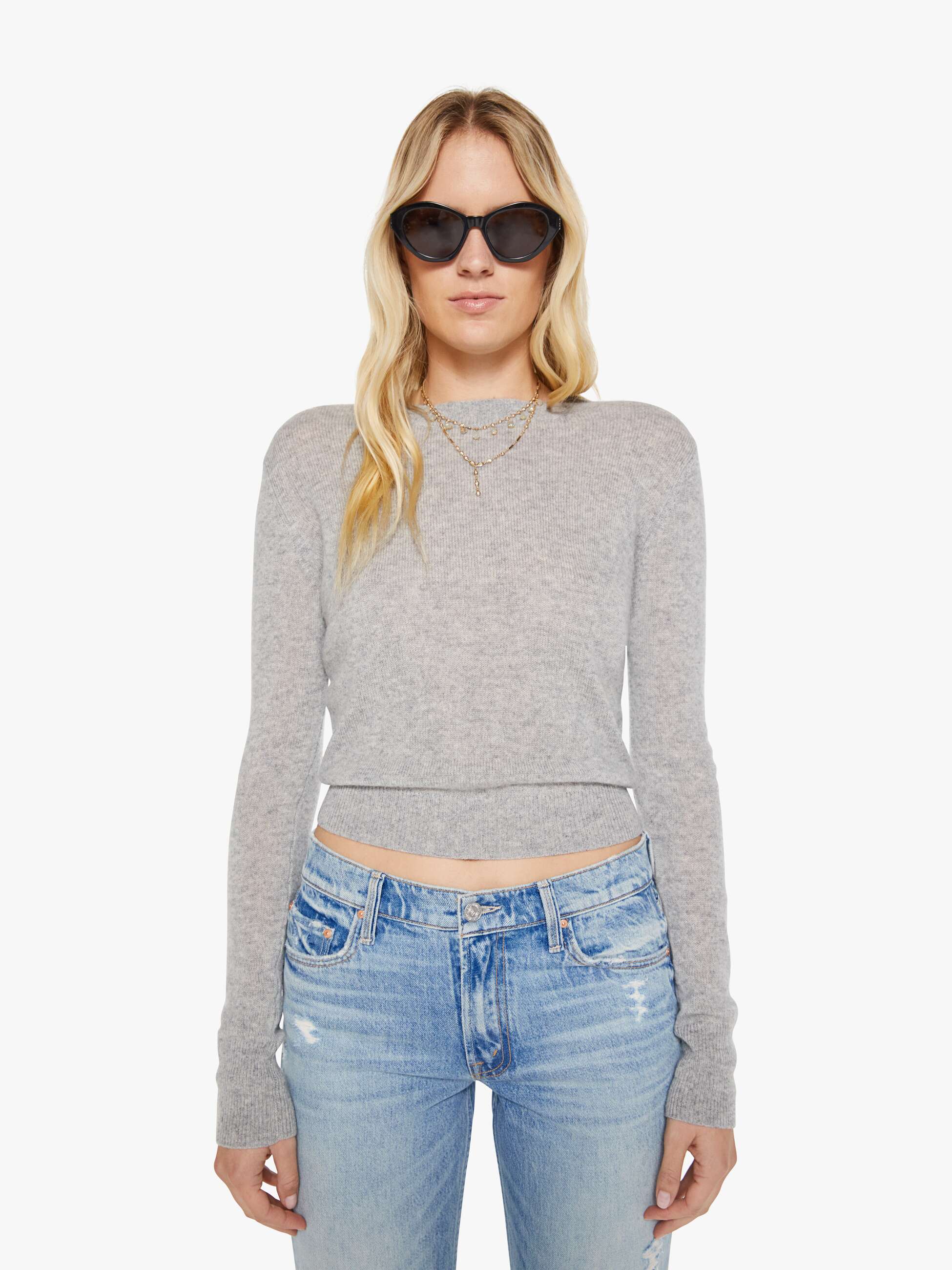 Women Eterne Francis Sweater | Mother Denim Grey