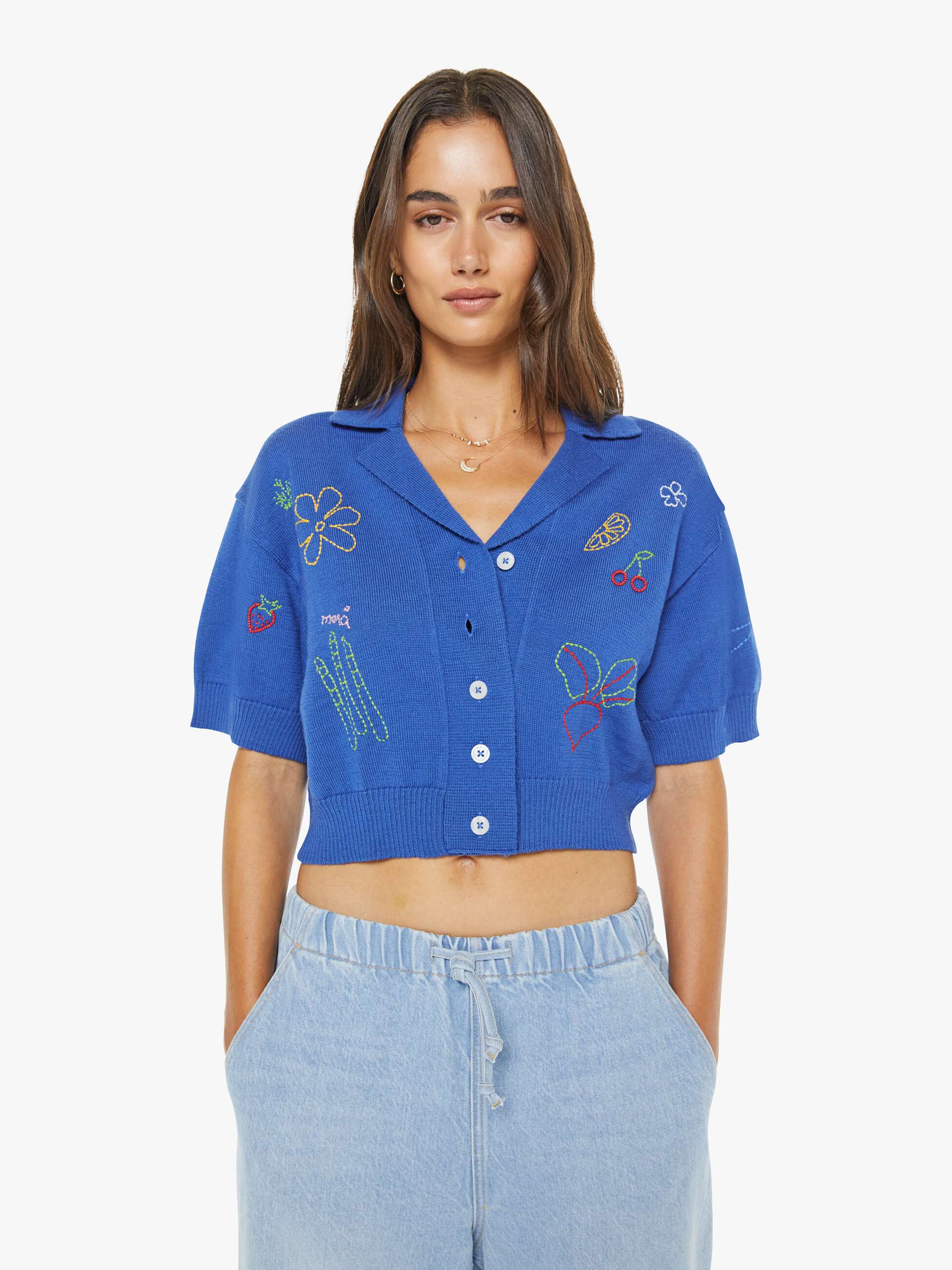 Women The Boxy Raquette | Mother Denim Open Table