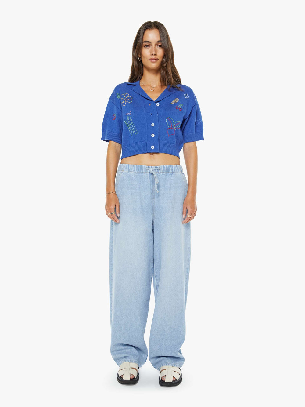 Women The Boxy Raquette | Mother Denim Open Table