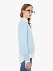 Women The Logo Jumper | Mother Denim Light Blue