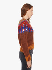 Women Maria Cher Brookside Creek Sweater | Mother Denim BRICK