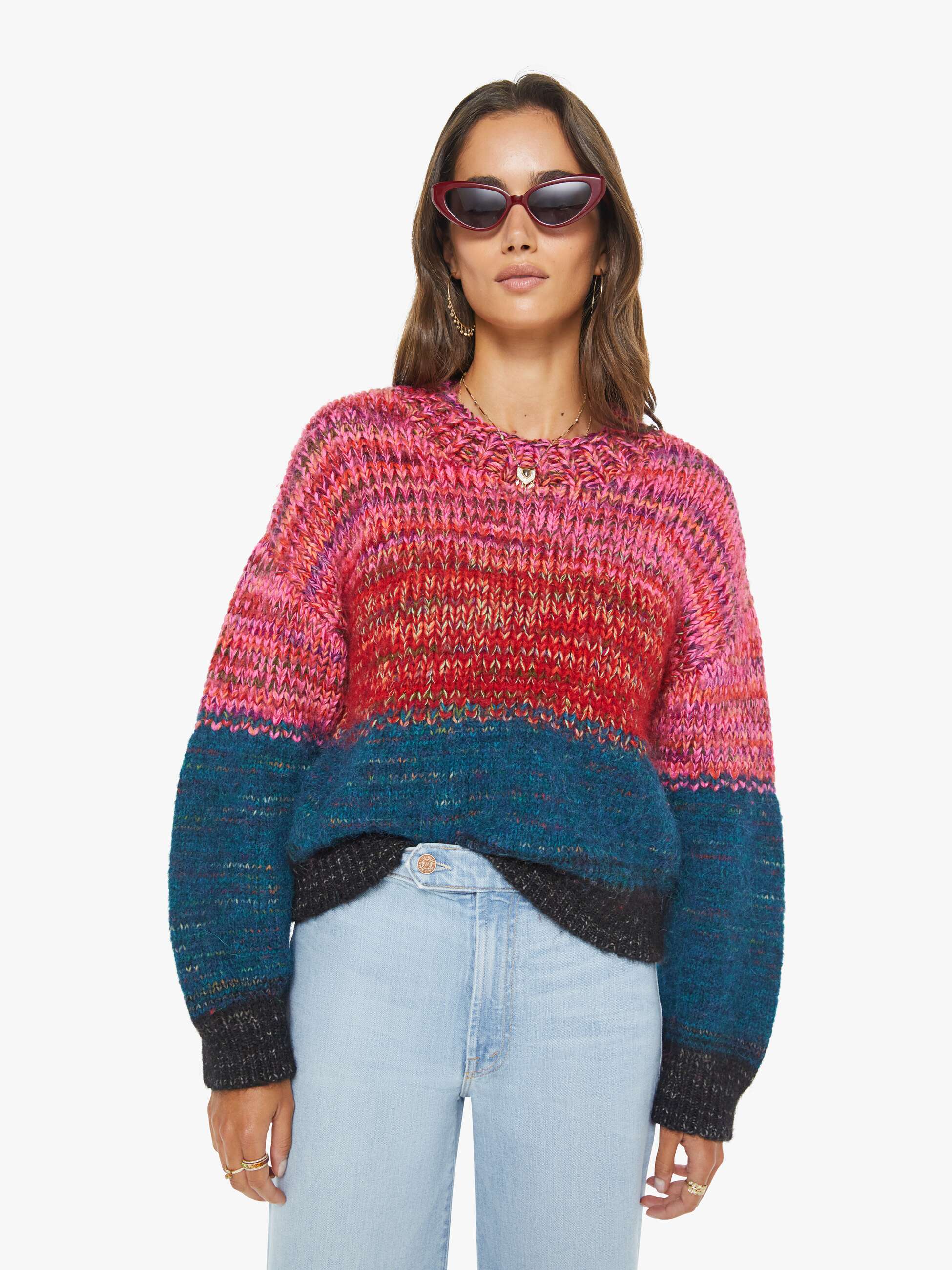 Women The Crop Pullover | Mother Denim Dusk To Dawn