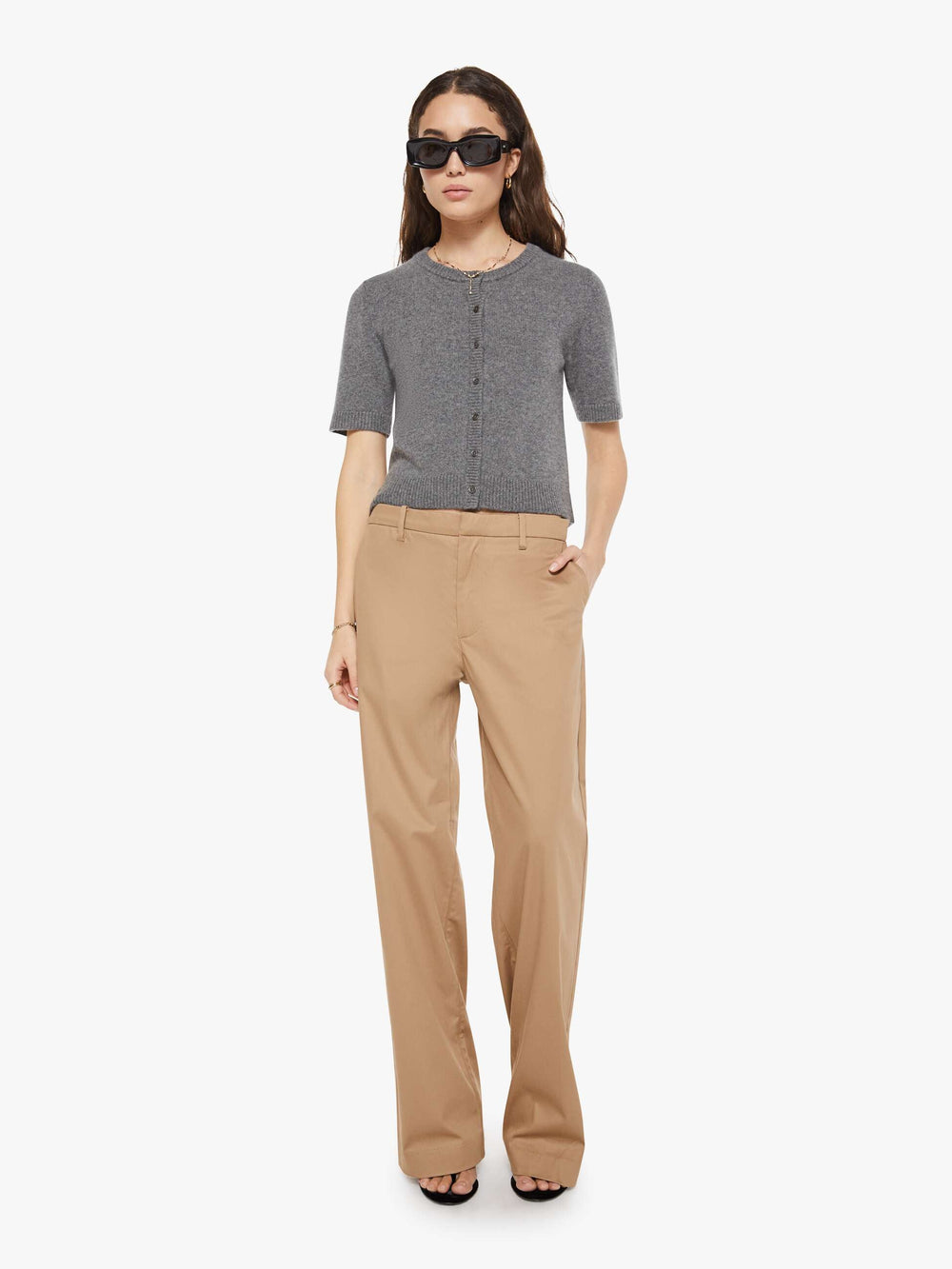 Women SPRWMN Anita Cardigan | Mother Denim Grey