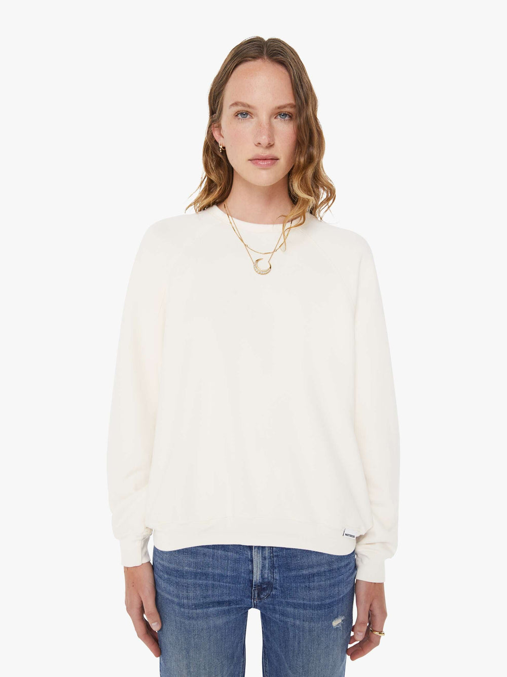 Women The Biggie Concert | Mother Denim White (Open)