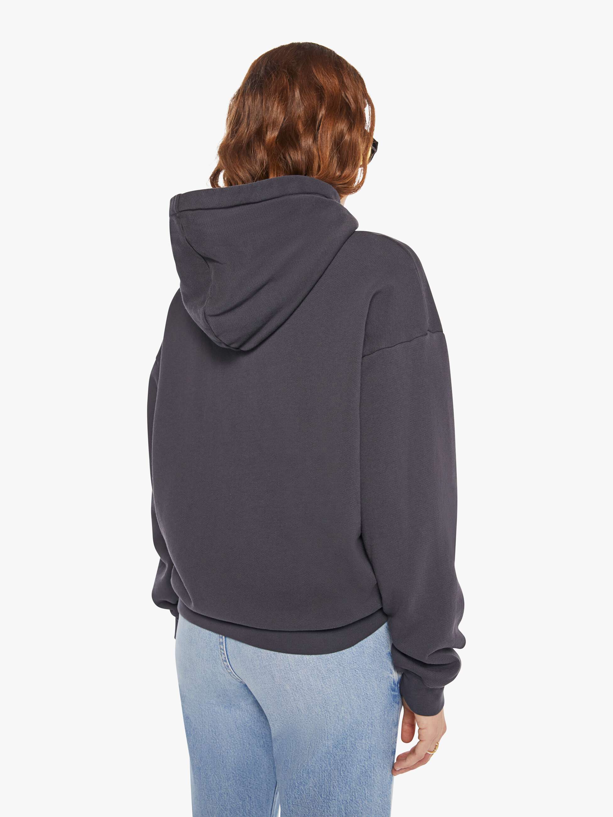 Women The Oversized Hoodie | Mother Denim Black (Charcoal)