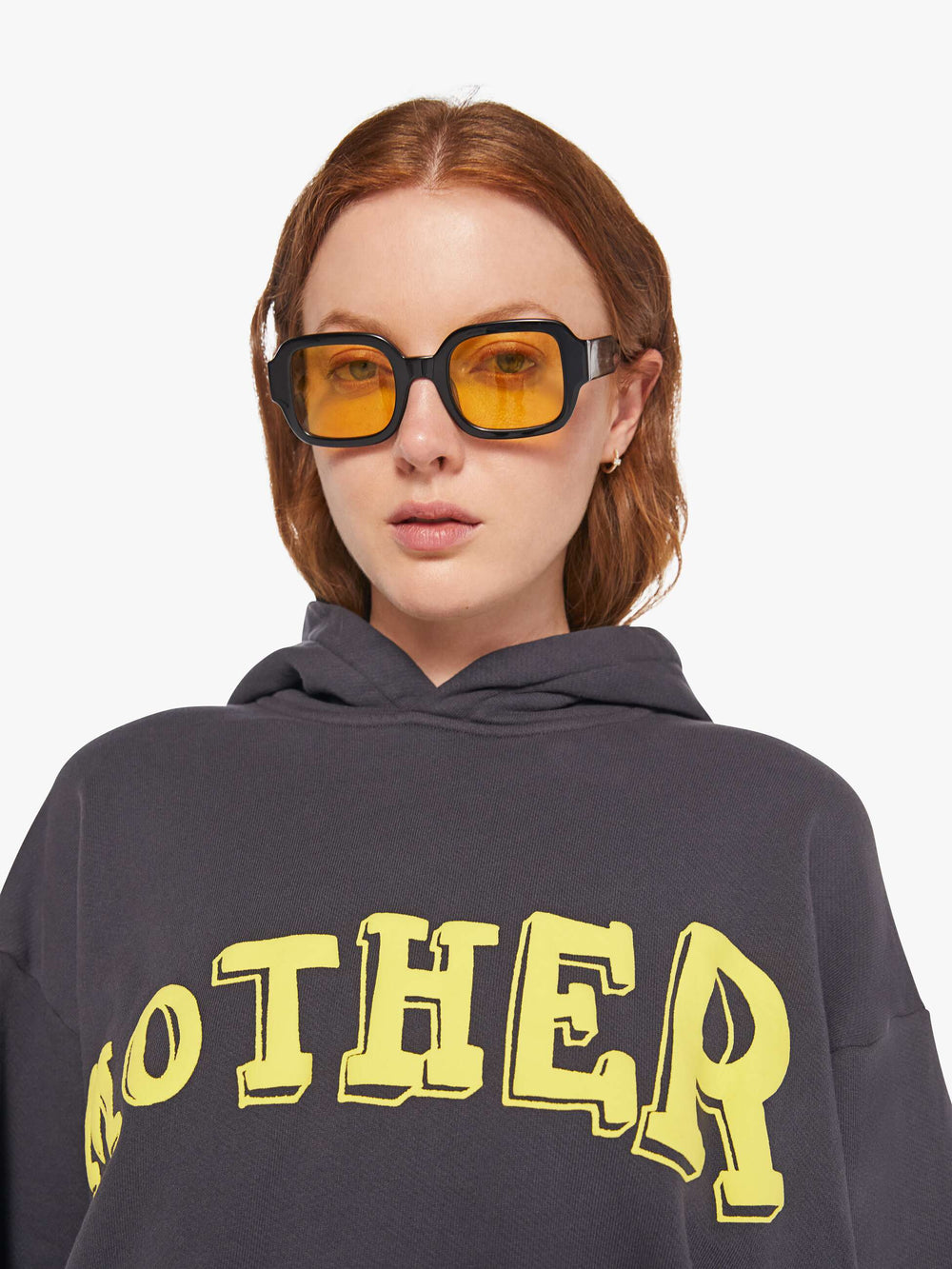 Women The Oversized Hoodie | Mother Denim Black (Charcoal)