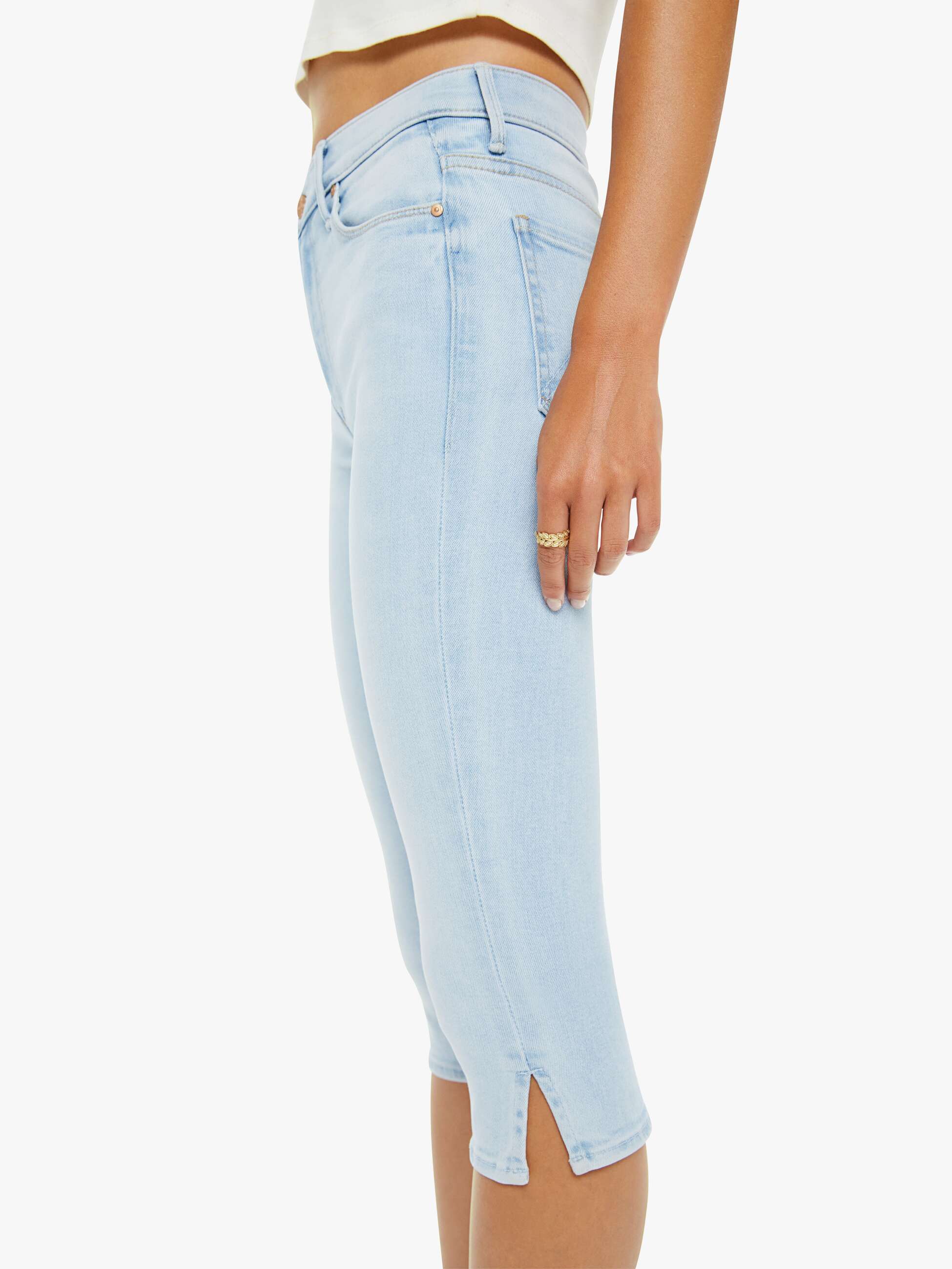 Women The Quick Dip | Mother Denim Roseboom Ballerina And Almond Cream