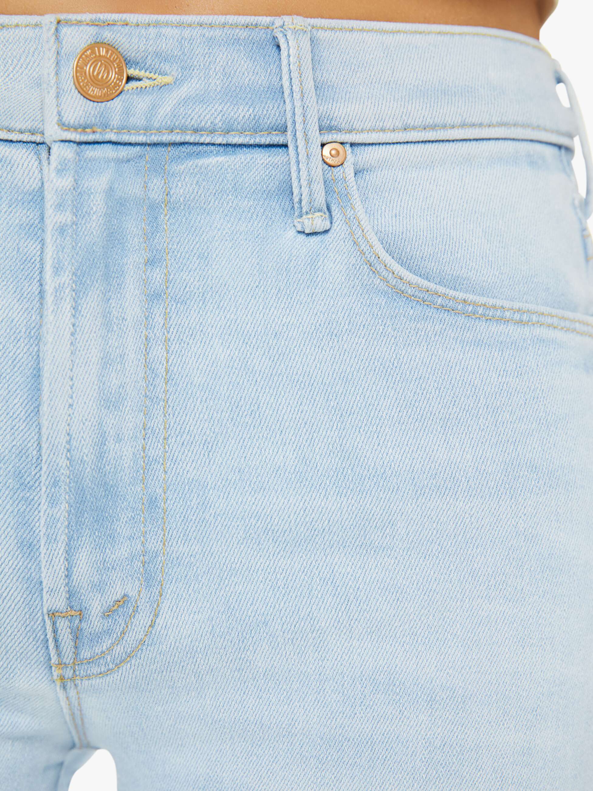 Women The Quick Dip | Mother Denim Roseboom Ballerina And Almond Cream