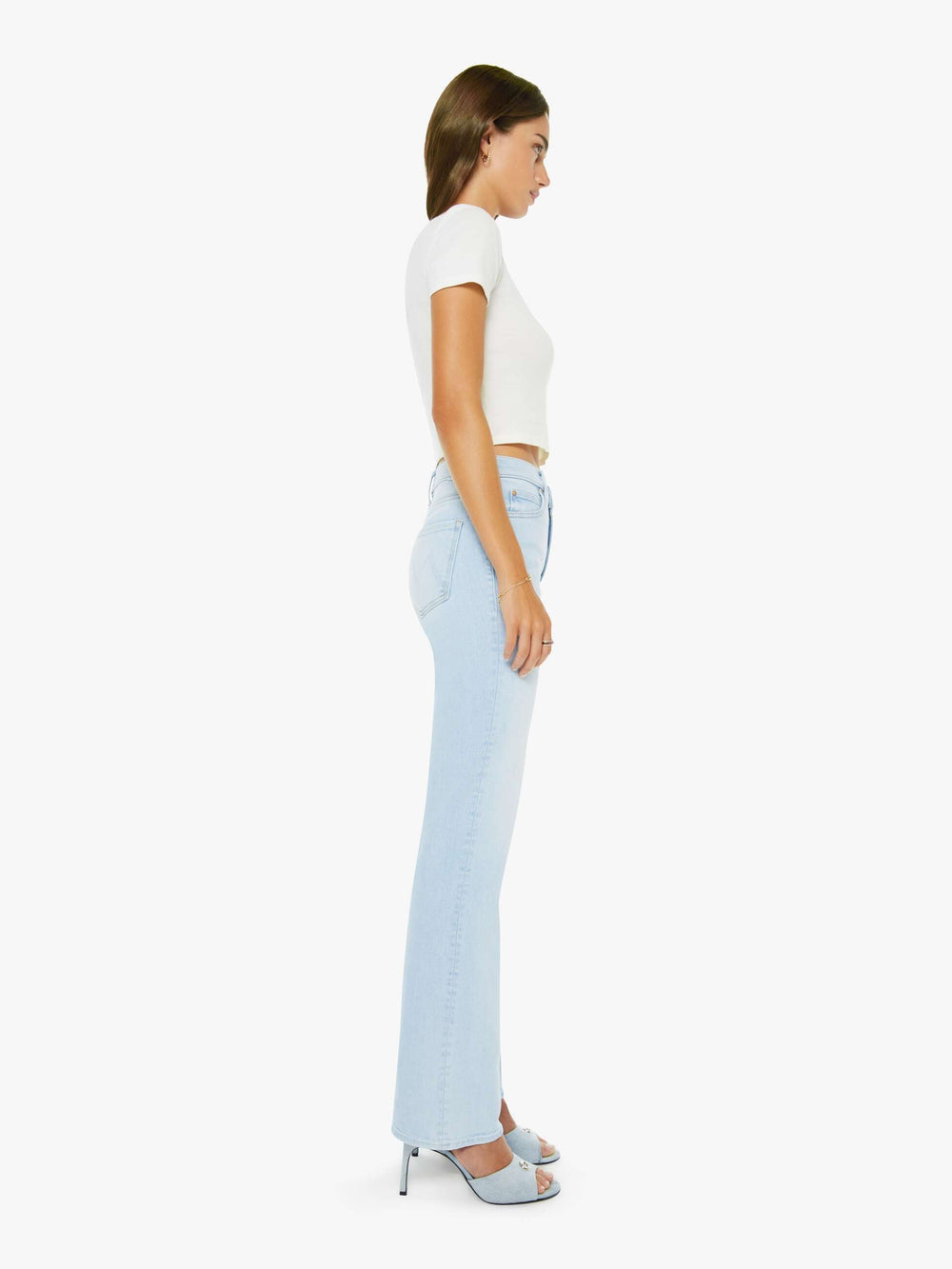Women The Quick Dip | Mother Denim Roseboom Ballerina And Almond Cream