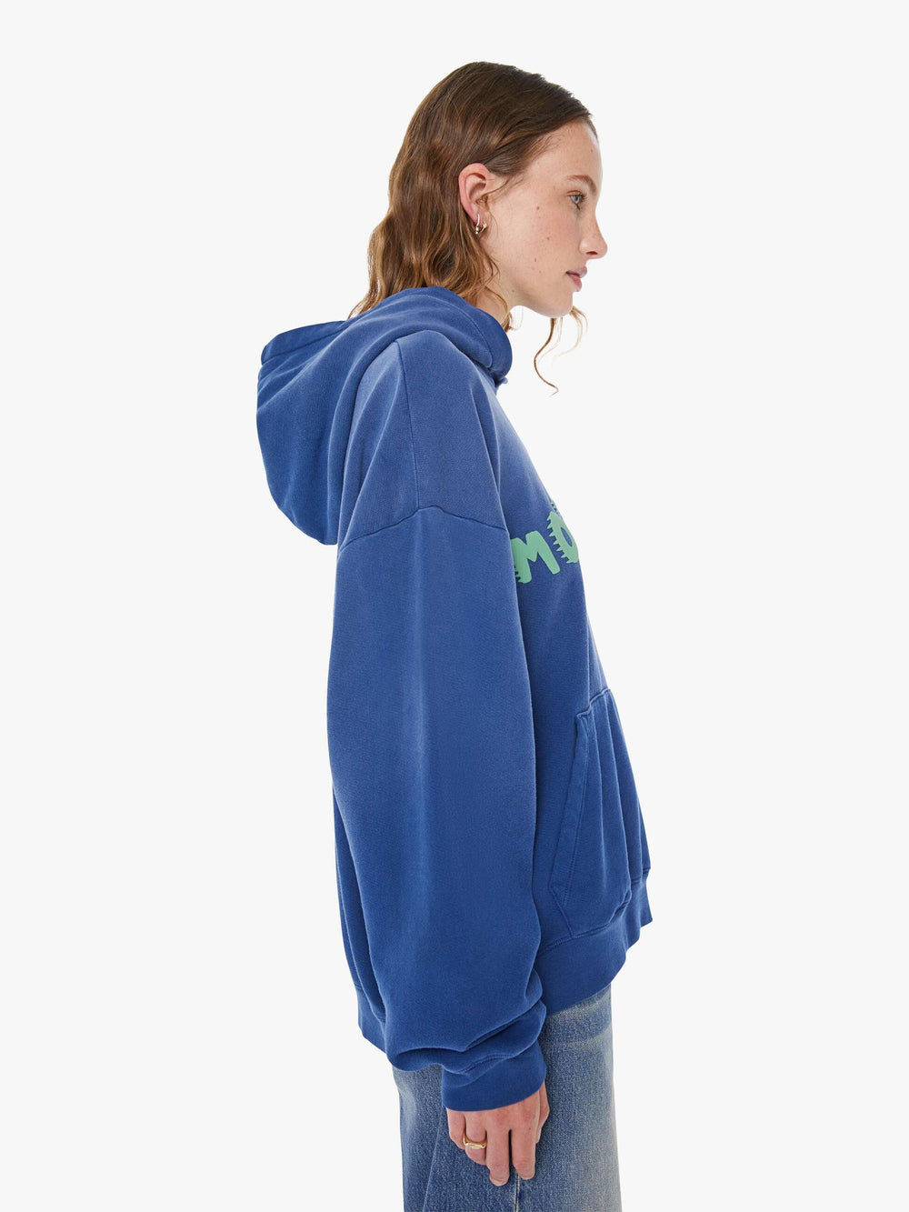 Women The Oversized Hoodie | Mother Denim Blue (Dark)