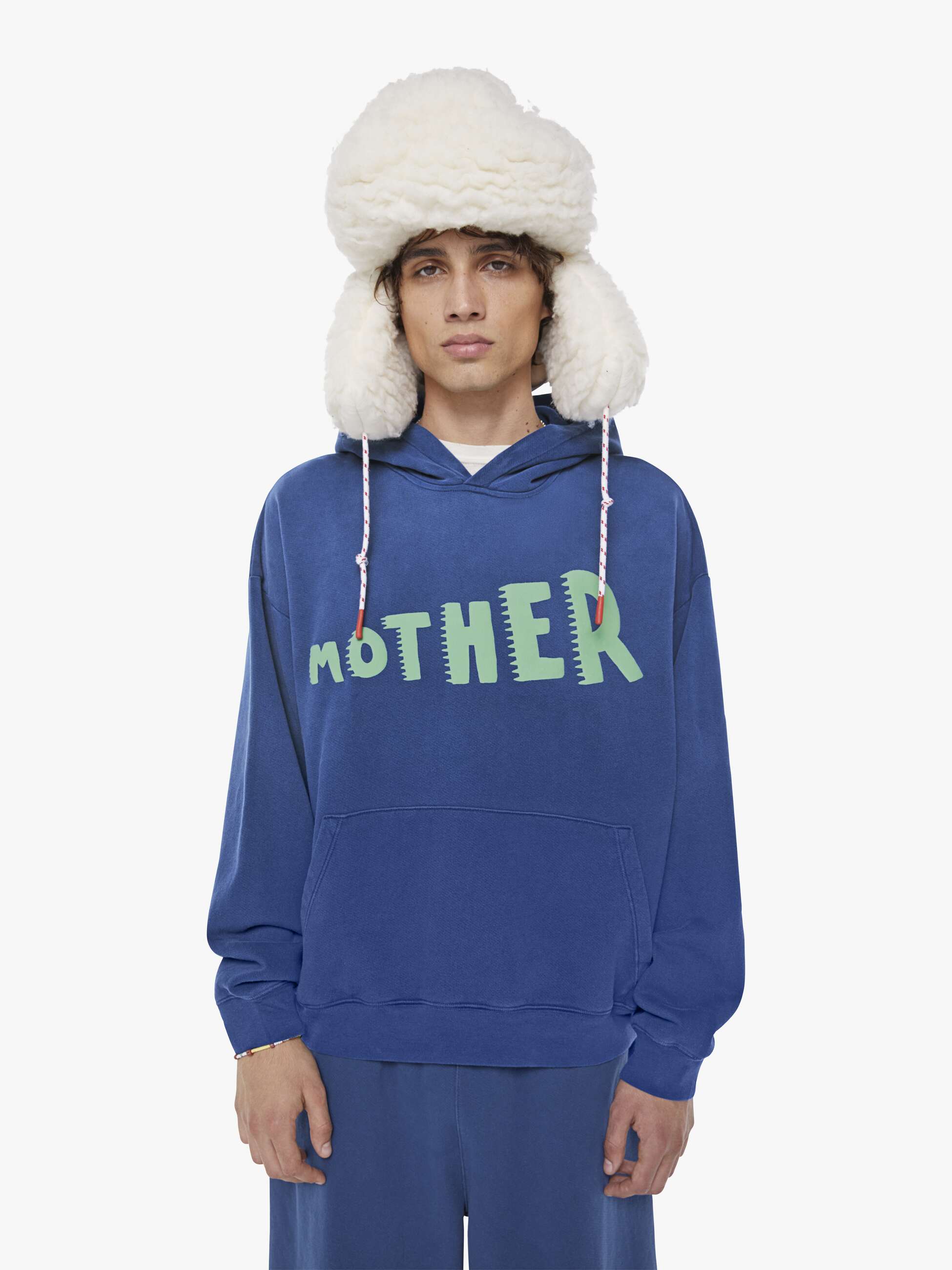 Women The Oversized Hoodie | Mother Denim Blue (Dark)