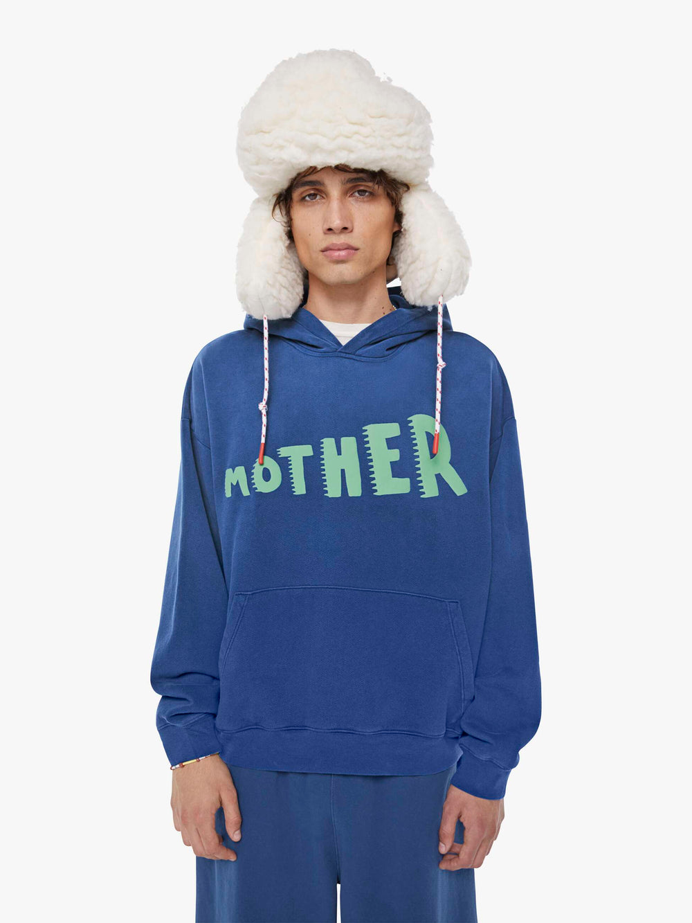 Women The Oversized Hoodie | Mother Denim Blue (Dark)