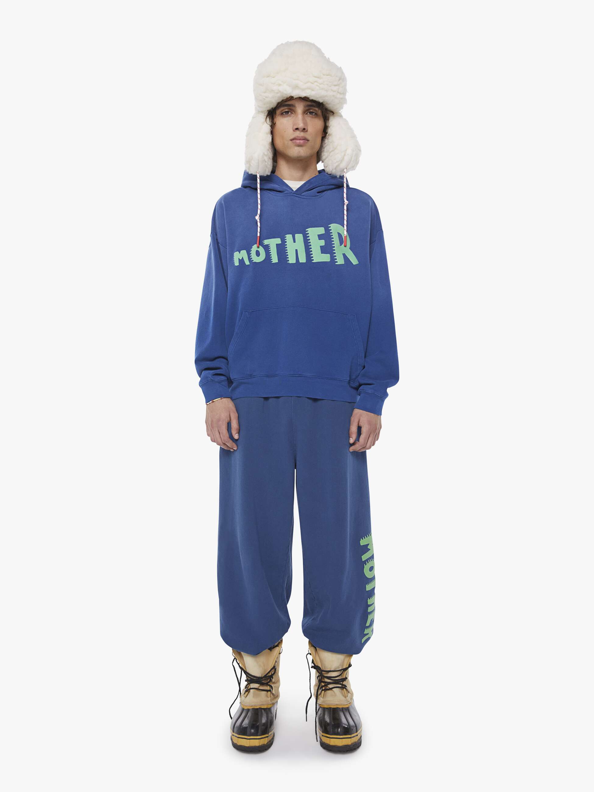 Women The Oversized Hoodie | Mother Denim Blue (Dark)