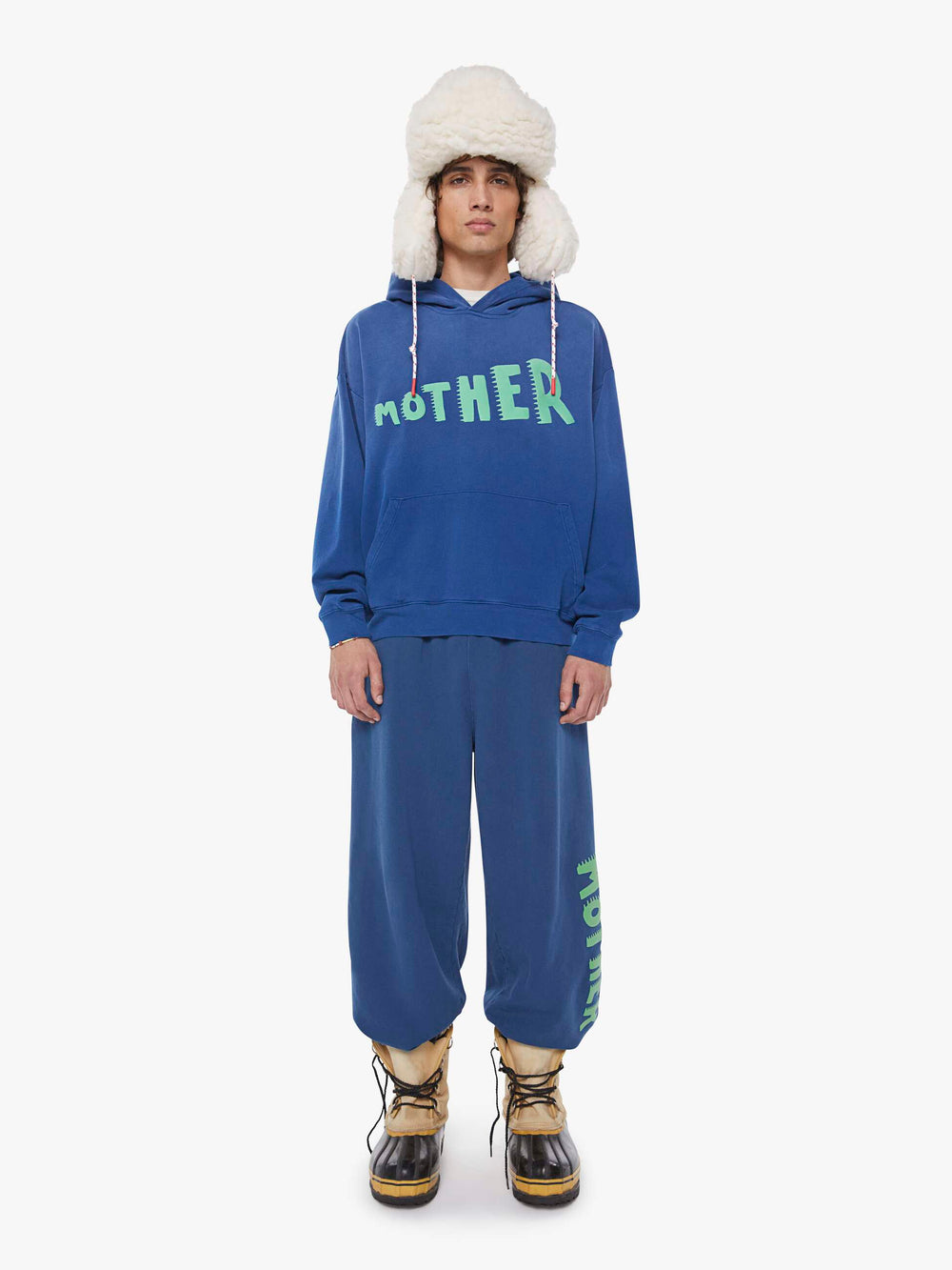 Women The Oversized Hoodie | Mother Denim Blue (Dark)